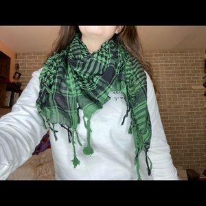 Green Plaid Scarf